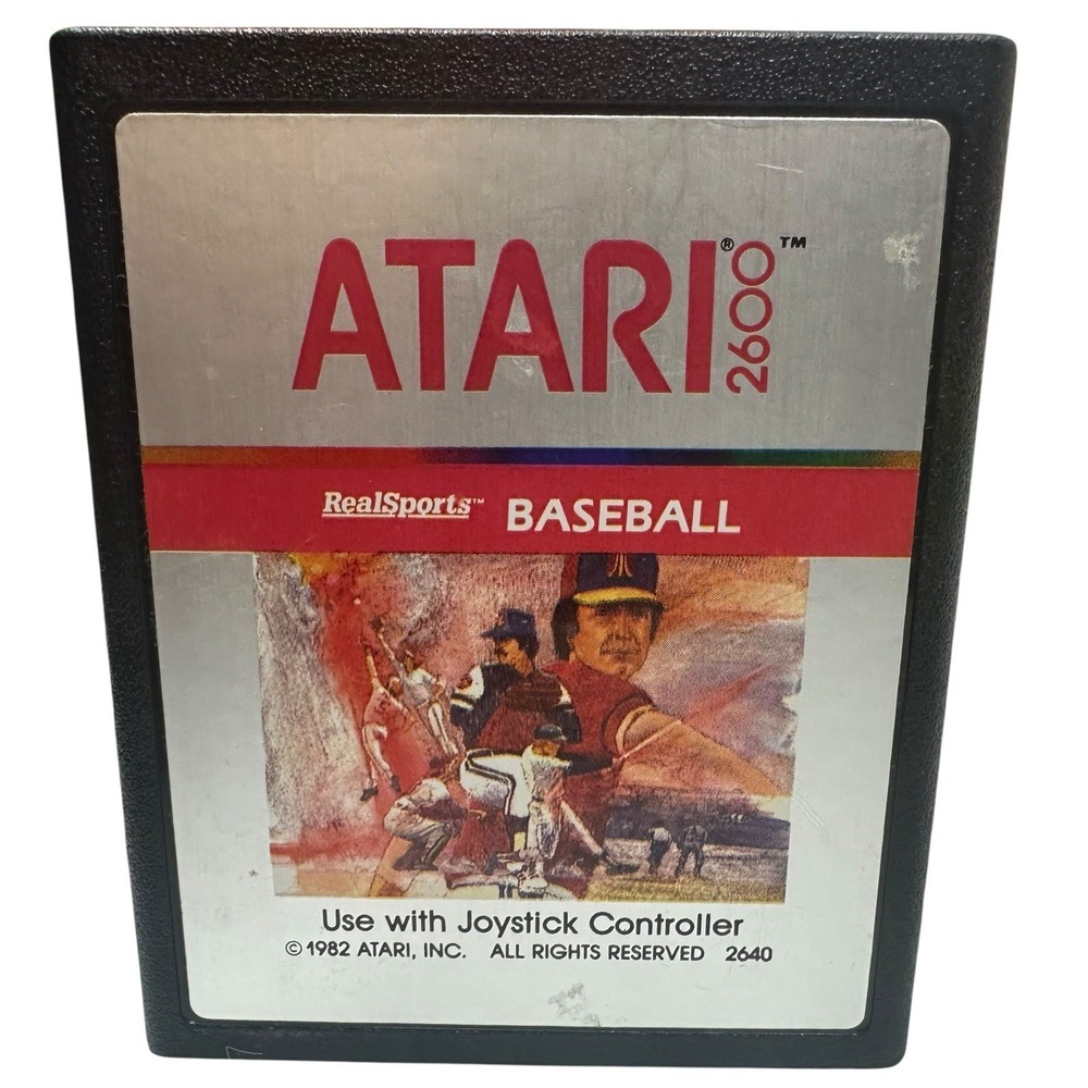 Real Sports Baseball Atari 2600 (Atari 2600, 1988) Used Cartridge